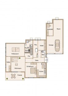 Erdgeschoss mit Einliegerwohnung, Keller und gro�er Garage ***FreiRaum***
Gro�z�gige, w�rmeged�mmte Villa mit Traumaussicht. Einliegerwohnung. XXL Garage