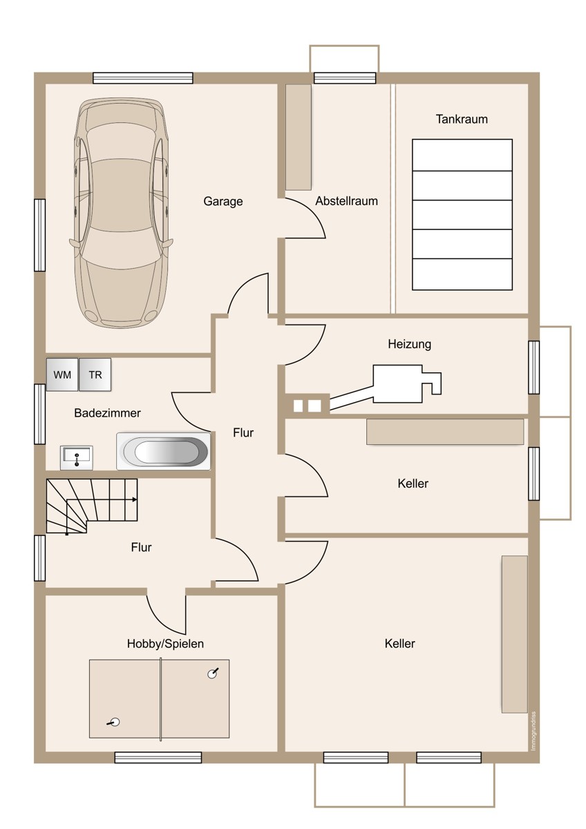 Unteres Geschoss Einfamilienhaus Solms / Niederbiel