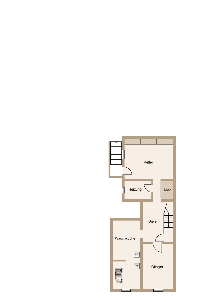 In diesem Fall reicht auch ein Teilkeller aus Doppelhaush�lfte Wetzlar / B�blingshausen