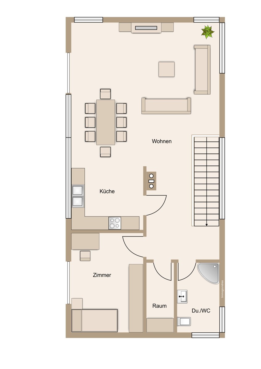 Gro�er Wohn-Essraum und Zimmer mit sch�nem Bad Einfamilienhaus Wetzlar / Steindorf