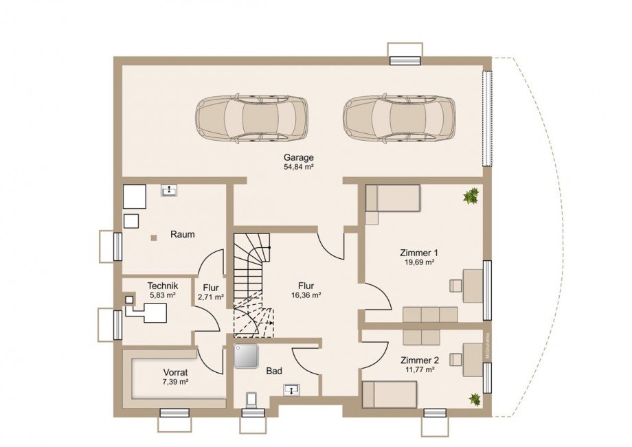Erdgeschoss mit Keller und Garage Einfamilienhaus Braunfels