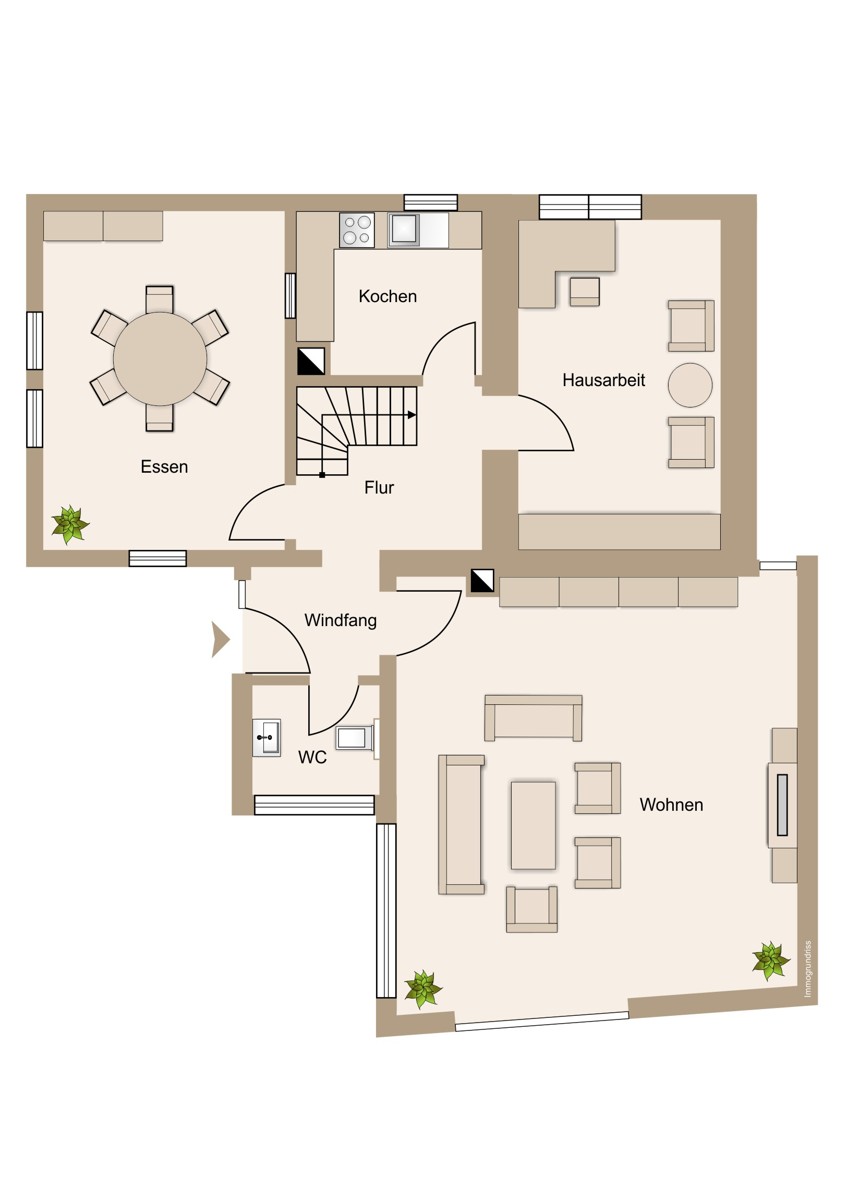 Erdgeschoss Einfamilienhaus Ehringshausen