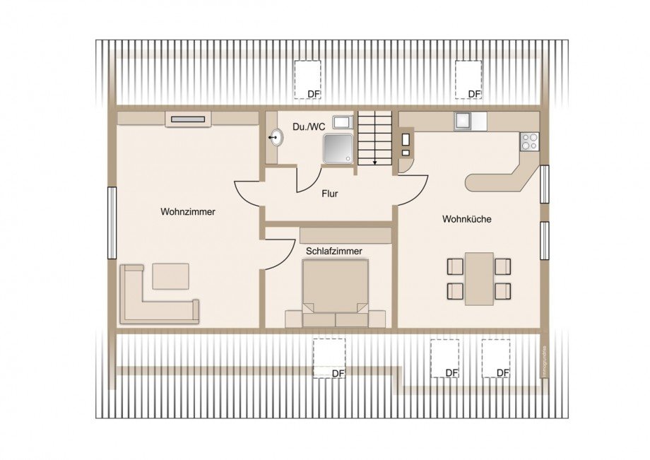 Dachgeschoss Zweifamilienhaus Gr�venwiesbach