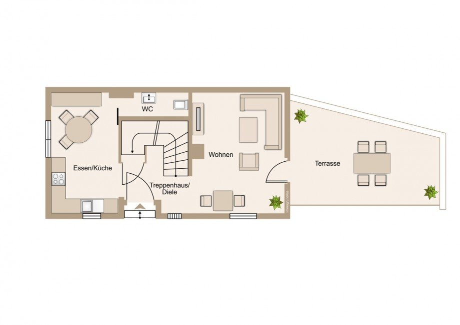 Erdgeschoss Einfamilienhaus Mittenaar / Offenbach (Dillkreis)