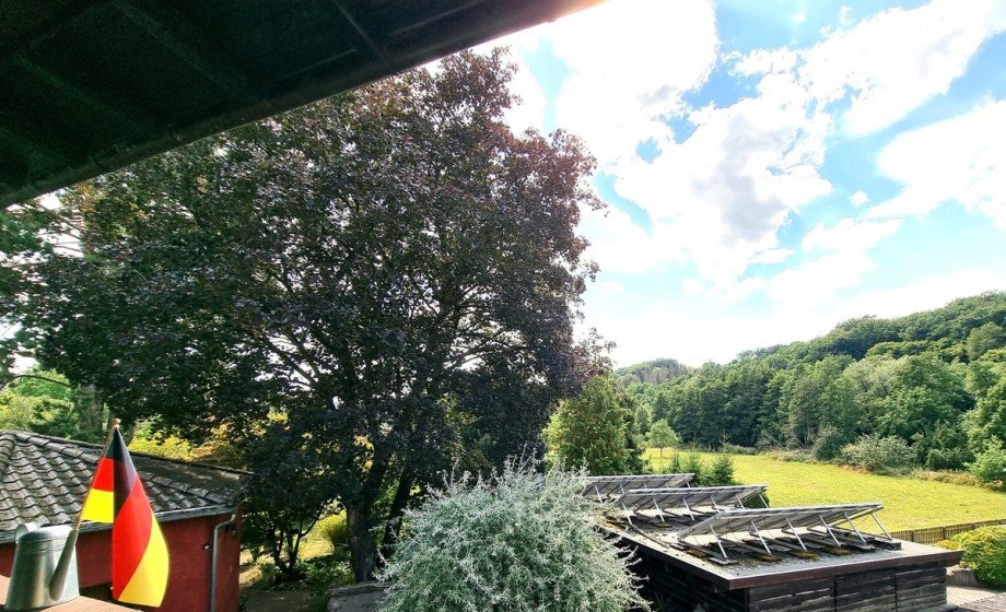 Blick vom Balkon Zweifamilienhaus Solms