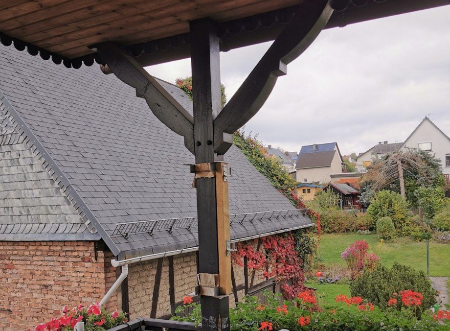 Ausblick vom Balkon Zweifamilienhaus Ehringshausen / Katzenfurt