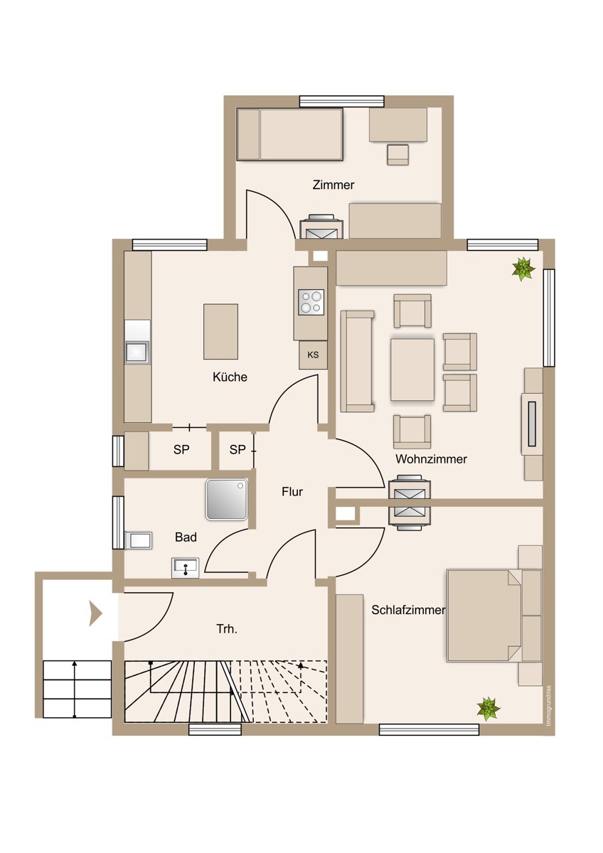 Erdgeschoss mit Erker Zweifamilienhaus Wetzlar