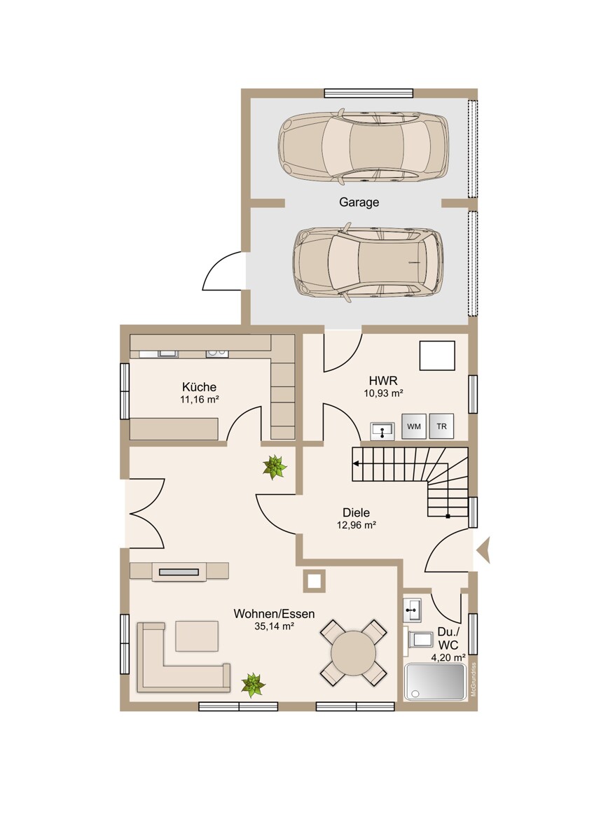 Viel Licht und offener Raum Einfamilienhaus Sch�ffengrund / Niederwetz