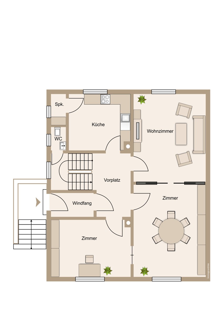 Erdgeschoss Villa Gie�en