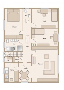 Oberes Geschoss ***Sonnen Verw�hnt***
Gro�z�giges Haus mit Praxis- oder B�roraum in der sch�nsten Lage Niederbiels