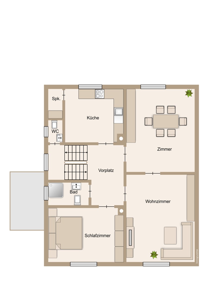 Obergeschoss Villa Gie�en