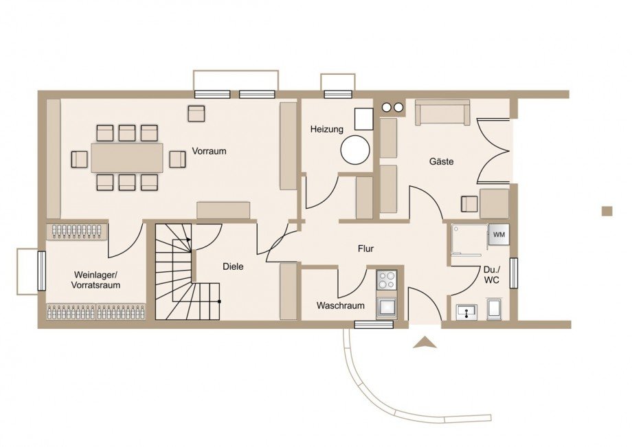 Kellergeschoss und weitere Wohnfl�che Einfamilienhaus Braunfels