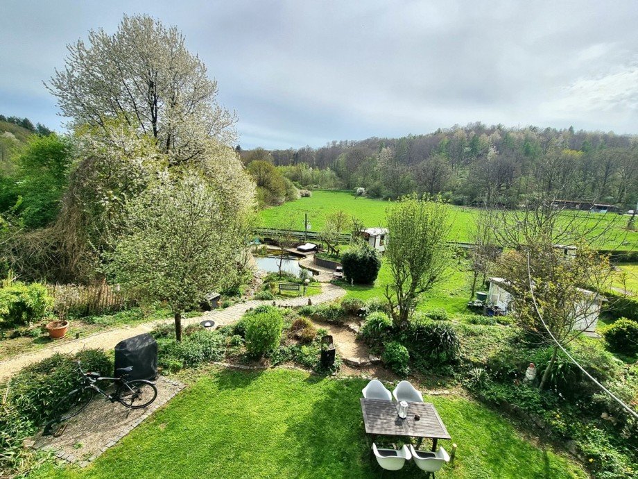 Blick auf den eigenen Garten Haus Solms