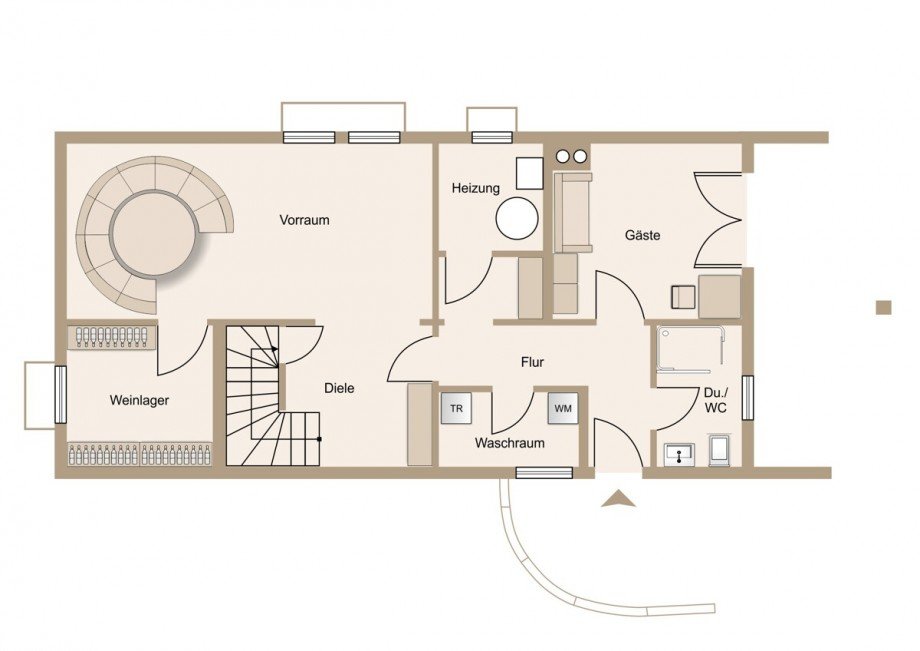 Kellergeschoss und weitere Wohnfl�che Einfamilienhaus Braunfels