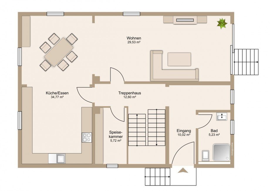 Gro�z�giges Erdgeschoss Einfamilienhaus Solms
