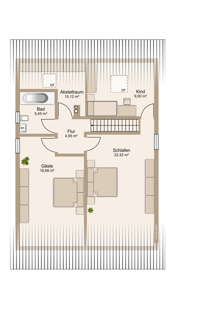 Dachgeschoss Einfamilienhaus Solms / Oberndorf