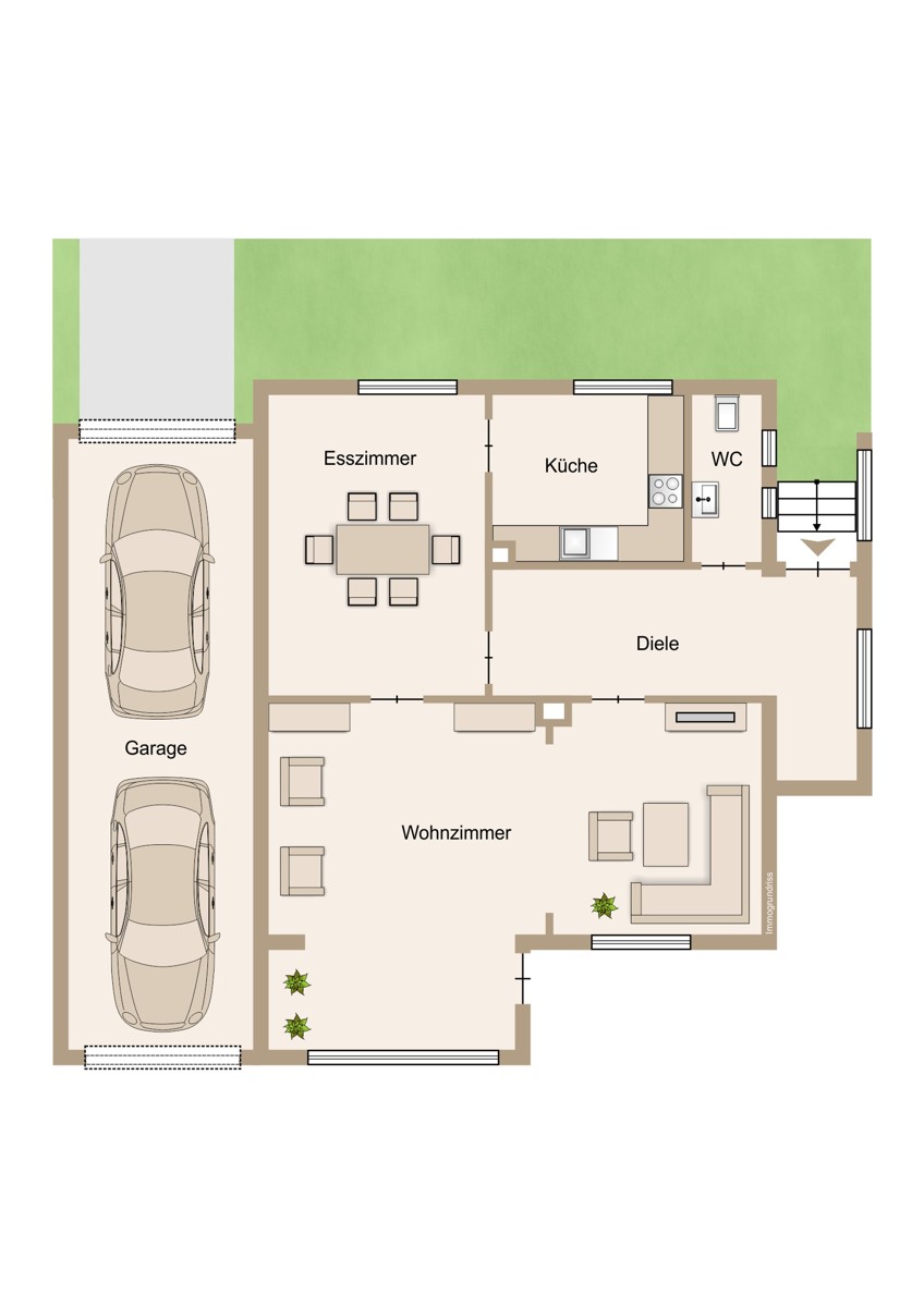 Erdgeschoss Einfamilienhaus Wetzlar / Niedergirmes