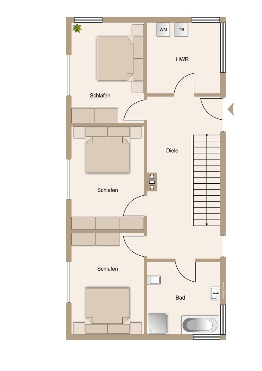 Schlaf- und B�ror�ume, weitere K�che optional Einfamilienhaus Wetzlar / Steindorf