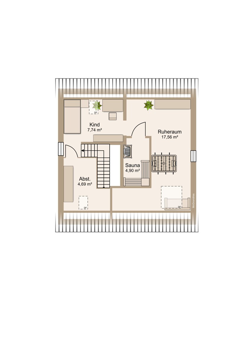 Wohnen und Wellness im kuscheligen Dachgeschoss Einfamilienhaus Ehringshausen / K�lschhausen