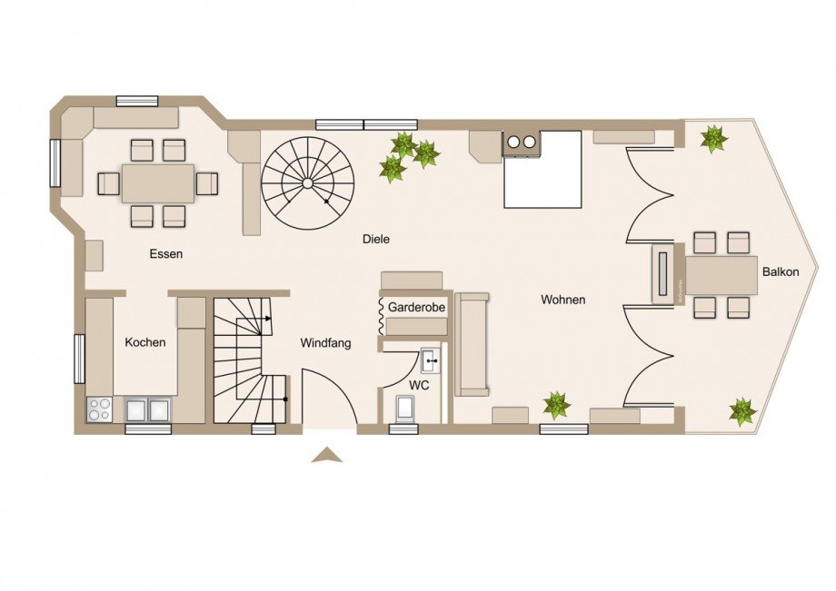 Lebensraum im EG Einfamilienhaus Braunfels