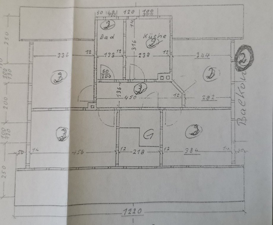 Grundriss Etagenwohnung Solms / Oberbiel