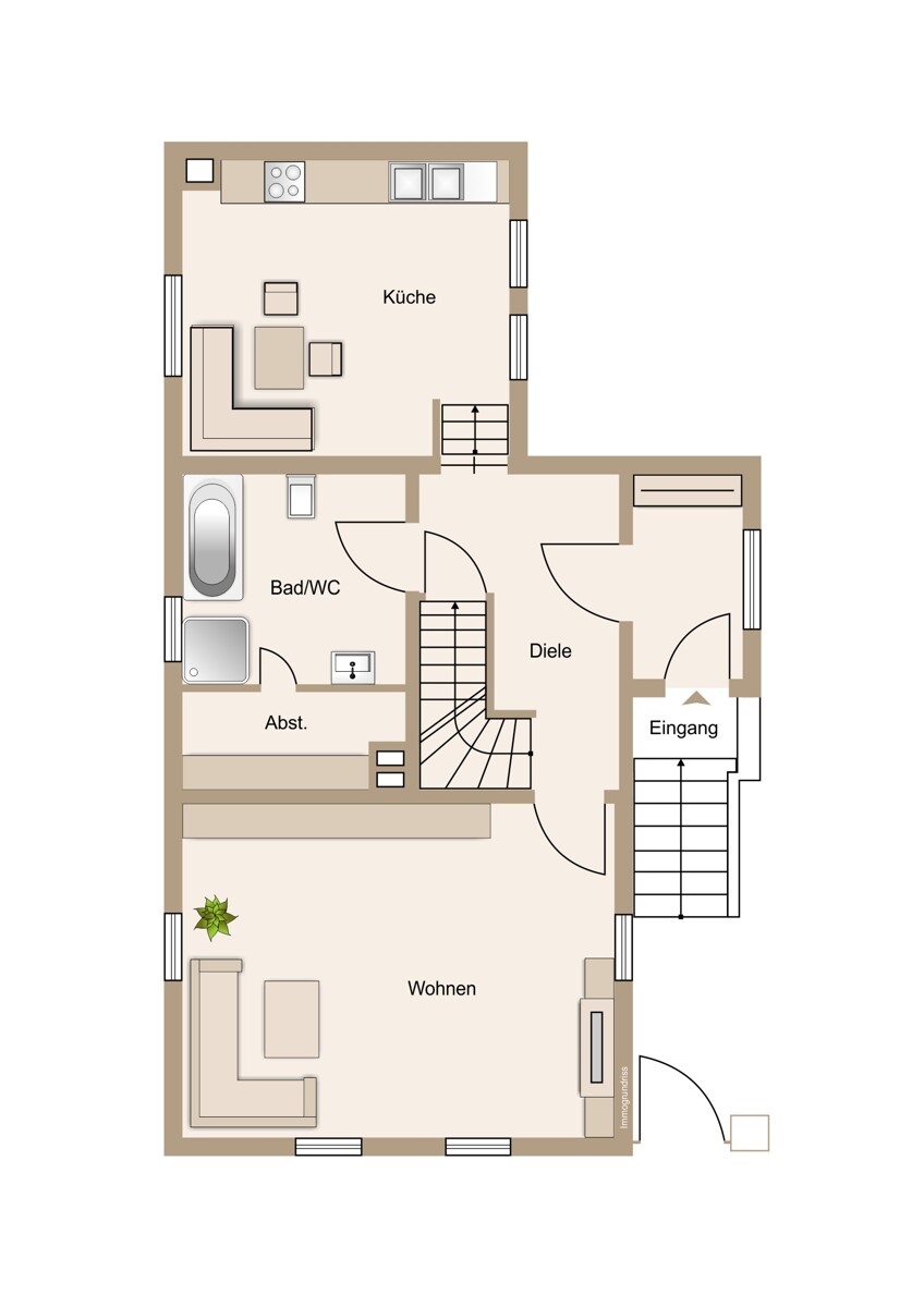 Endlich Zuhause Erdgeschoss Einfamilienhaus Solms / Albshausen